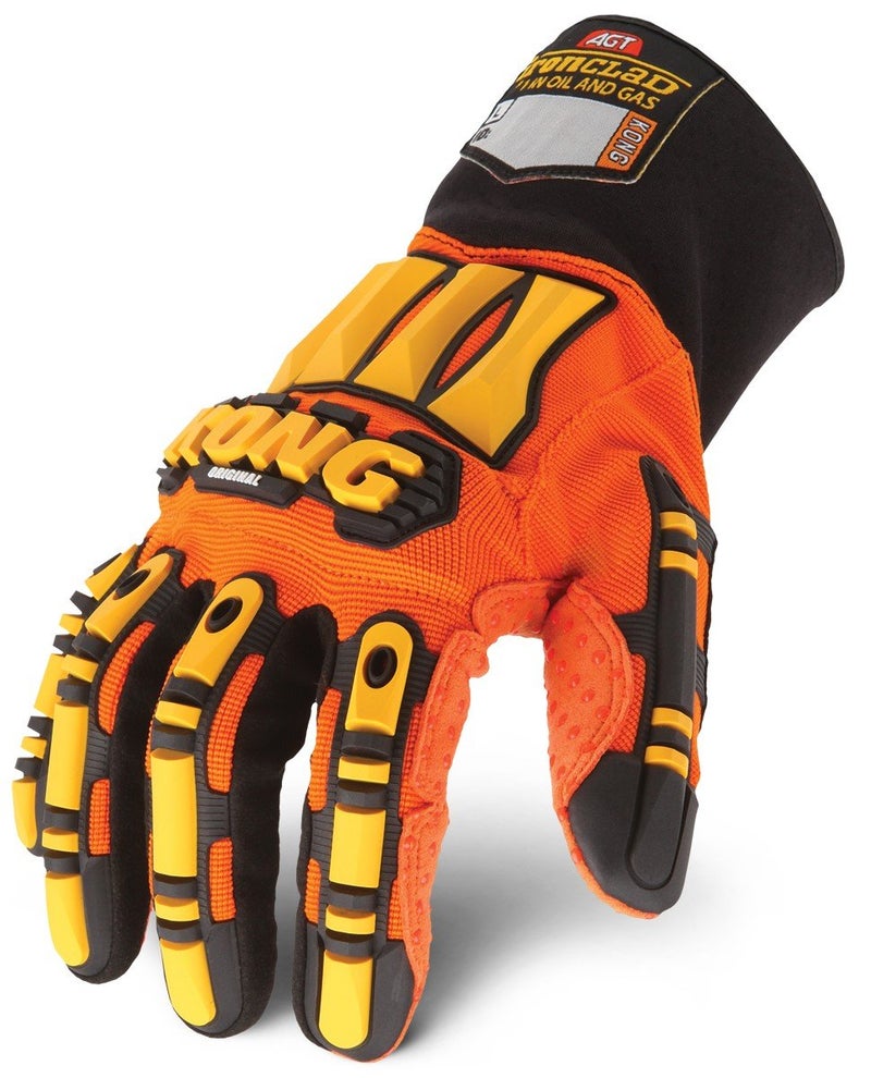 Ironclad قفازات أمان تأثير زيت وغاز Ironclad KONG SDX2-05-XL الأصلية، كبيرة جداً، برتقالية - Image 1